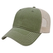 Washed Pigment Dyed Trucker Cap | https://www.bestnamebadges.com