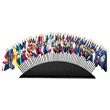 50 State Flag Collection 12" x 18" | https://www.bestnamebadges.com