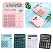 12 Digit Solar And Battery Dual Power Desktop Calculator | https://www.bestnamebadges.com