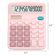 12 Digit Solar And Battery Dual Power Desktop Calculator | https://www.bestnamebadges.com