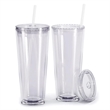 24oz Premium Insulated Double Wall Plastic Reusable Cups | https://www.bestnamebadges.com