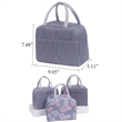 Reusable Lunch Box & Leakproof Cooler Tote Bag Organizer | https://www.bestnamebadges.com