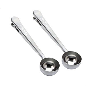 Coffee Scoop Clip Stainless Steel Tablespoon Spoon
