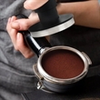 Custom Personalise Portable Hand Spring Loaded Coffee Tamper | https://www.bestnamebadges.com