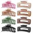 Multi Color Large Strong Hold Nonslip Matte Claws Hair Clips | https://www.bestnamebadges.com