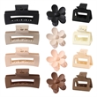 Multi Color Large Strong Hold Nonslip Matte Claws Hair Clips | https://www.bestnamebadges.com