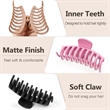 Multi Color Large Strong Hold Nonslip Matte Claws Hair Clips | https://www.bestnamebadges.com