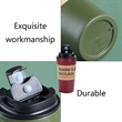Portable Leak-Proof Clamshell Reusable Travel Coffee Mug | https://www.bestnamebadges.com