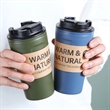 Portable Leak-Proof Clamshell Reusable Travel Coffee Mug | https://www.bestnamebadges.com