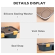 4 Compartment Containers Reusable Bento Lunch Box With Lids | https://www.bestnamebadges.com