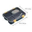 4 Compartment Containers Reusable Bento Lunch Box With Lids | https://www.bestnamebadges.com