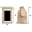 Burlap Gift  Set &  Linen Sacks Bag | https://www.bestnamebadges.com