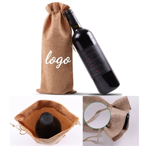 Reusable Wine Gift Bags With Drawstrings