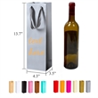 Reusable Kraft Paper Wine Gift Bags With Handles | https://www.bestnamebadges.com