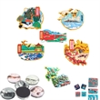 Wooden Fridge Refrigerator Magnets Varied Customizable | https://www.bestnamebadges.com
