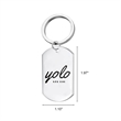 MOQ 50 Steel Twelve Constellations Key Chain Dog Tag | https://www.bestnamebadges.com
