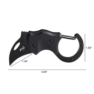 MOQ 50 Steel Mountaineering Buckle Fox Claw Jackknife