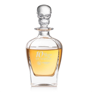Delrina Skull Decanter | https://www.bestnamebadges.com