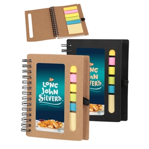 Craft Spiral Sticky Notes Jotter - Notebook w/ pen loop