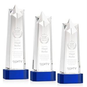 Delaware Star on Base - Blue | https://www.bestnamebadges.com