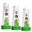 Delaware Star VividPrint™ Award on Base - Green | https://www.bestnamebadges.com