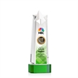 Delaware Star VividPrint™ Award on Base - Green | https://www.bestnamebadges.com