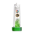 Delaware Star VividPrint™ Award on Base - Green | https://www.bestnamebadges.com