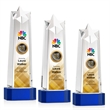 Delaware Star VividPrint™ Award on Base - Blue | https://www.bestnamebadges.com