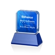 Flamborough VividPrint™ Award on Base - Blue | https://www.bestnamebadges.com