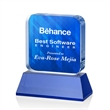Flamborough VividPrint™ Award on Base - Blue | https://www.bestnamebadges.com