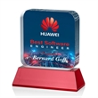 Flamborough VividPrint™ Award on Base - Red | https://www.bestnamebadges.com