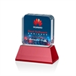 Flamborough VividPrint™ Award on Base - Red | https://www.bestnamebadges.com