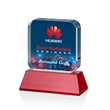 Flamborough VividPrint™ Award on Base - Red | https://www.bestnamebadges.com