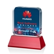 Flamborough VividPrint™ Award on Base - Red | https://www.bestnamebadges.com
