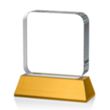Flamborough VividPrint™ Award on Base - Amber | https://www.bestnamebadges.com
