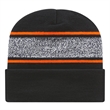 Variegated Striped Knit Cap With Cuff | https://www.bestnamebadges.com