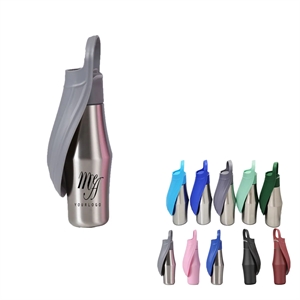 Portable Dog Water Bottle Carry-On PP Leaf Dispenser