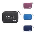 MOQ 50 Polyester Data Cable Storage  Travel Bag | https://www.bestnamebadges.com
