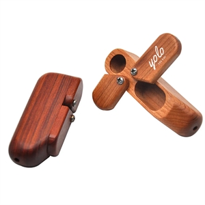 MOQ 50 Pear Storage Box Double Carousel Wood Pipe