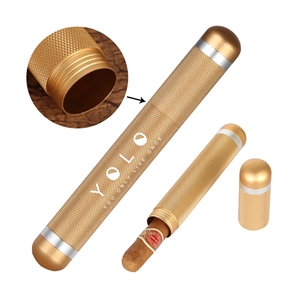 MOQ 50 Aluminium Single Cigar Moisturizing Tube