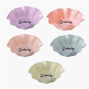 Plastic Ruffled Fruit Bowl/Flower Type Basket