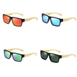 MOQ 50 Retro Bamboo Polarized Driving Sunglasses | https://www.bestnamebadges.com