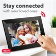 WiFi 10.1" Digital Picture Frame with 1280x800 Resolution | https://www.bestnamebadges.com