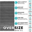 Customized Turkish Quick Dry Oversized Beach Towel | https://www.bestnamebadges.com