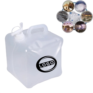 Outdoor Collapsible Water Container Storage with Spigot | https://www.bestnamebadges.com