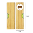 Bamboo Level With Bottle Opener Spirit Level Multitool | https://www.bestnamebadges.com
