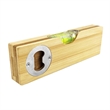 Bamboo Level With Bottle Opener Spirit Level Multitool | https://www.bestnamebadges.com