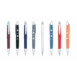 MOQ 50 ABS Full Color Pressable Glue Spray Ballpoint Pen