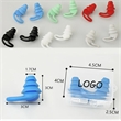 3 Layers Silicone Earplugs In Clear Box | https://www.bestnamebadges.com
