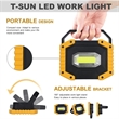 30W Portable  Rechargeable LED Work Light with phone charge | https://www.bestnamebadges.com